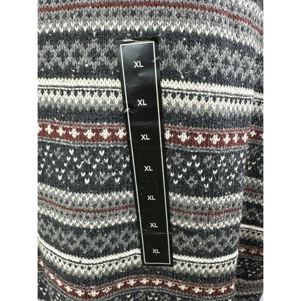 Tricots St. Raphael Sweater Mens XL Charcoal Striped Acrylic Blend Soft NWT